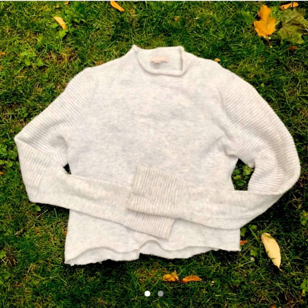 Banana Republic grey knit turtleneck